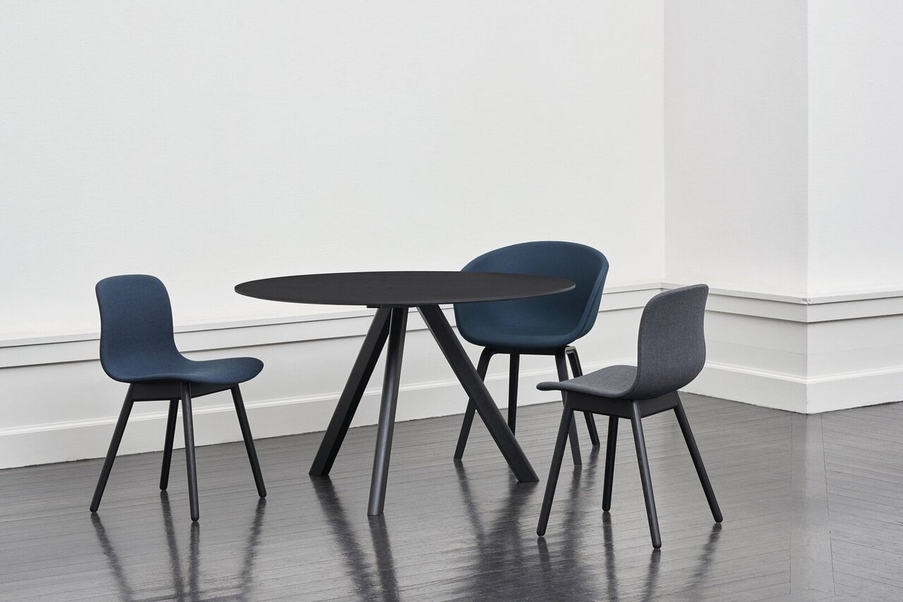 Hay CPH 20 Round Black Linoleum Table