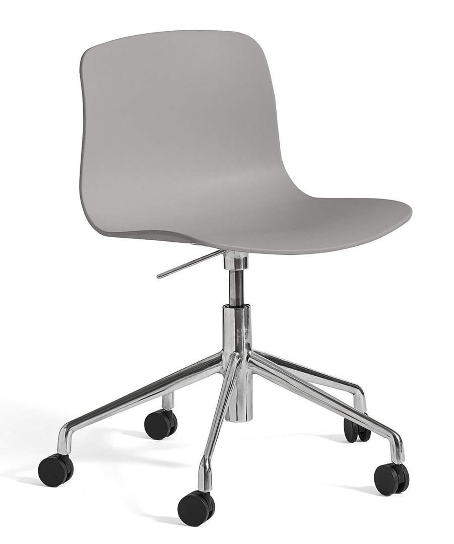 Hay About A Chair Aac 50 Stuhl - Polished steel aluminium - Concrete grey 2.0