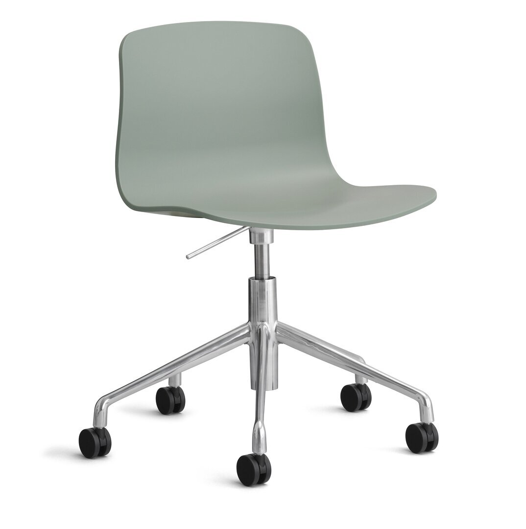 Hay About A Chair Aac 50 Polished Aluminium-Fall Green 2.0