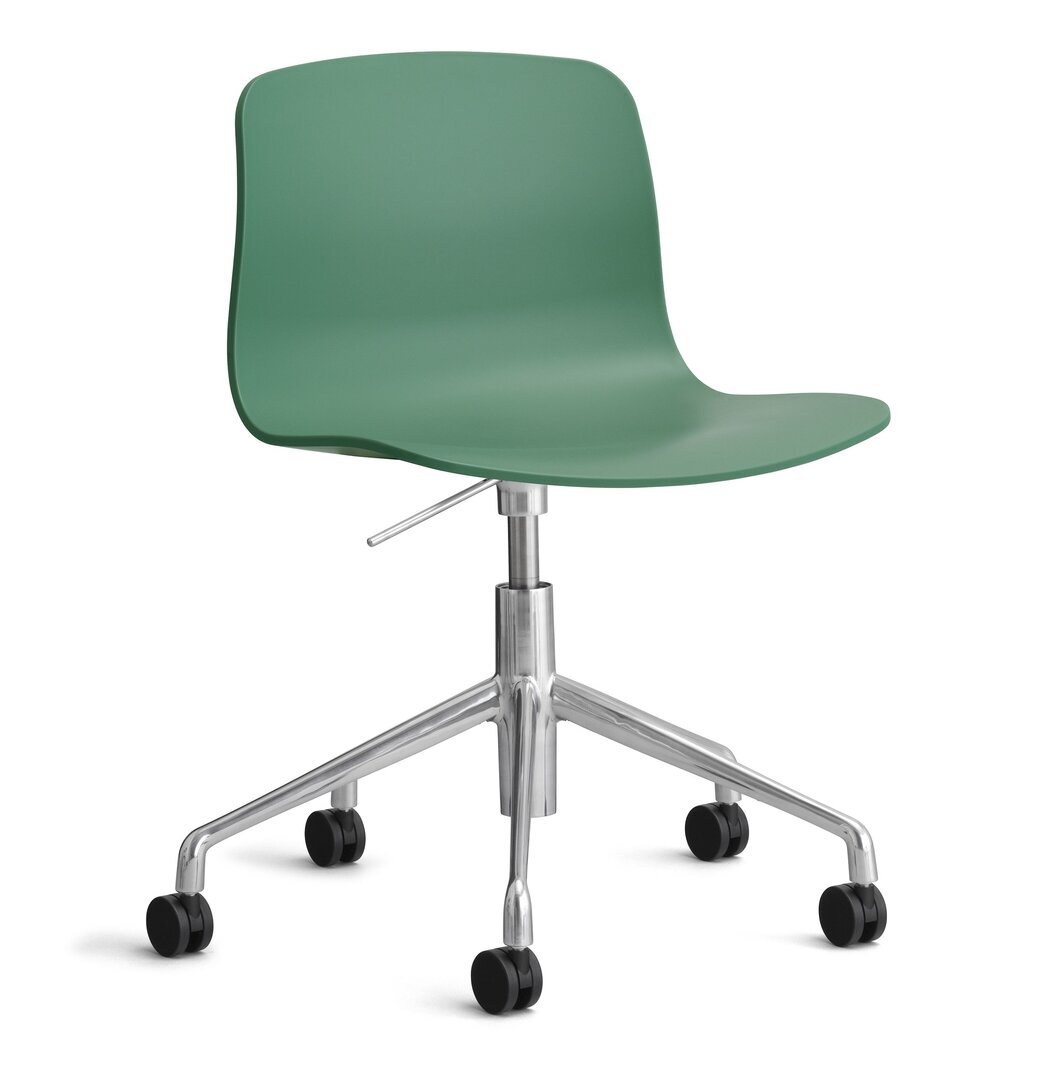 Hay About A Chair Aac 50 Polished Aluminium-Teal Green 2.0