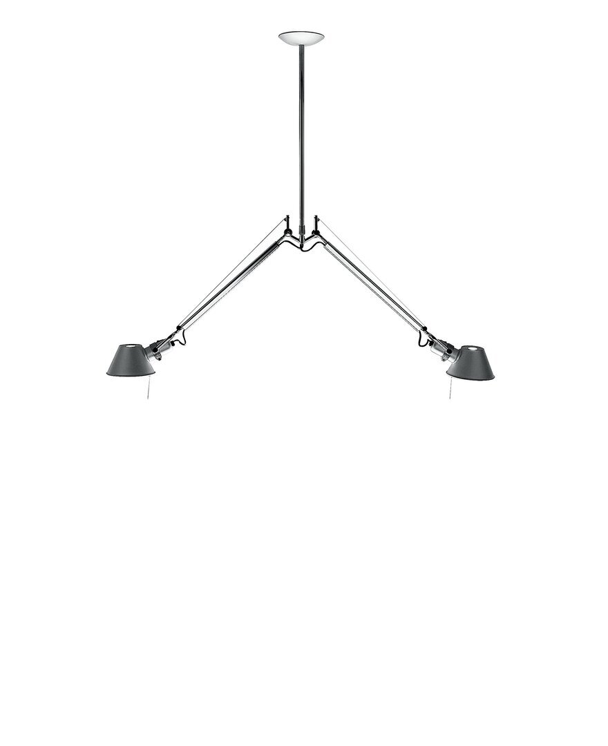 Artemide, Artemide Tolomeo Sospensione 2 Bracci Alluminio Pendelleuchte