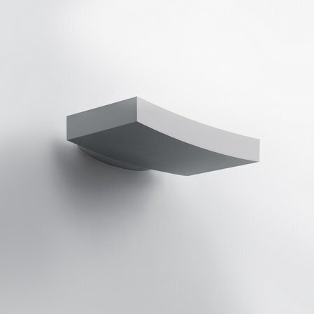 Artemide Architectural Surf Parete 300 Fluo Wandleuchte -Aluminiumgrau