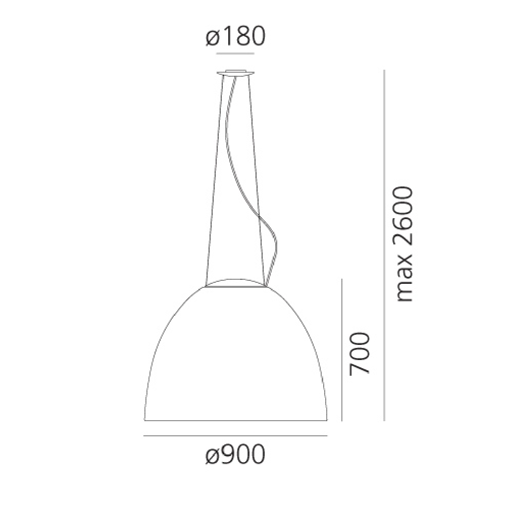 Artemide Nur 1618 White Integralis Pendelleuchte