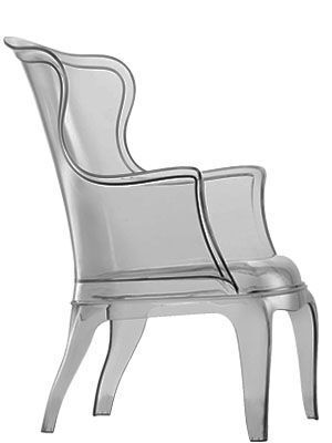 Pedrali Pasha 660 Sessel-FU-Polycarbonat rauchgrau