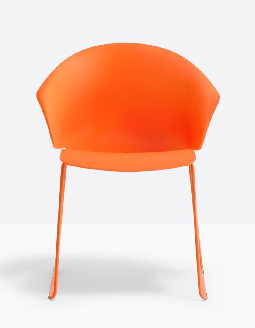 Pedrali Grace 411 Stuhl, Gestell Polypropylen orange