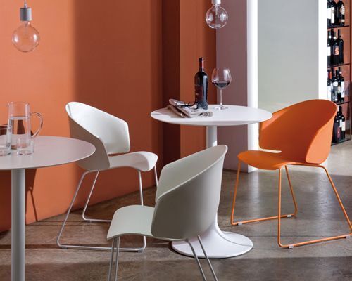 Pedrali Grace 411 Stuhl, Gestell orange