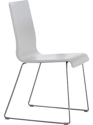 Pedrali Kuadra 1298 Stuhl-F07-Kernleder Weiss