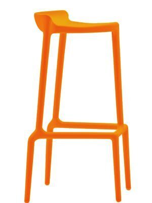 Pedrali Happy 490 Barhocker-AR-Polypropylen Orange