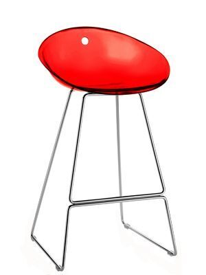 Pedrali Gliss 902 Hocker-RT-Polycarbonat rot
