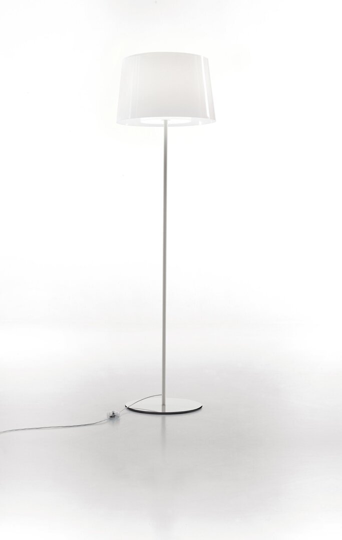 Pedrali L001ST/BA Stehleuchte-BI-Polycarbonat Weiß / BI300-Stahl Weiß
