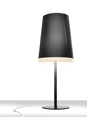 Pedrali L001TA/AA Tischleuchte-NE-Polycarbonat Schwarz / NERO-Stahl Schwarz