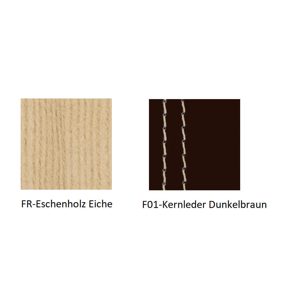 Pedrali Gliss 904/F Lederstuhl-FR-Eschenholz Eiche / F01-Kernleder Dunkelbraun