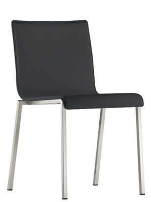 Pedrali Kuadra XL 2461 Stuhl-F05-Kernleder schwarz