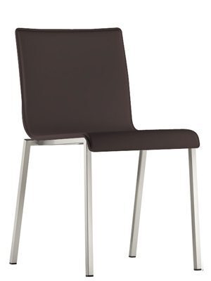 Pedrali Kuadra XL 2461 Stuhl-F01-Kernleder dunkelbraun