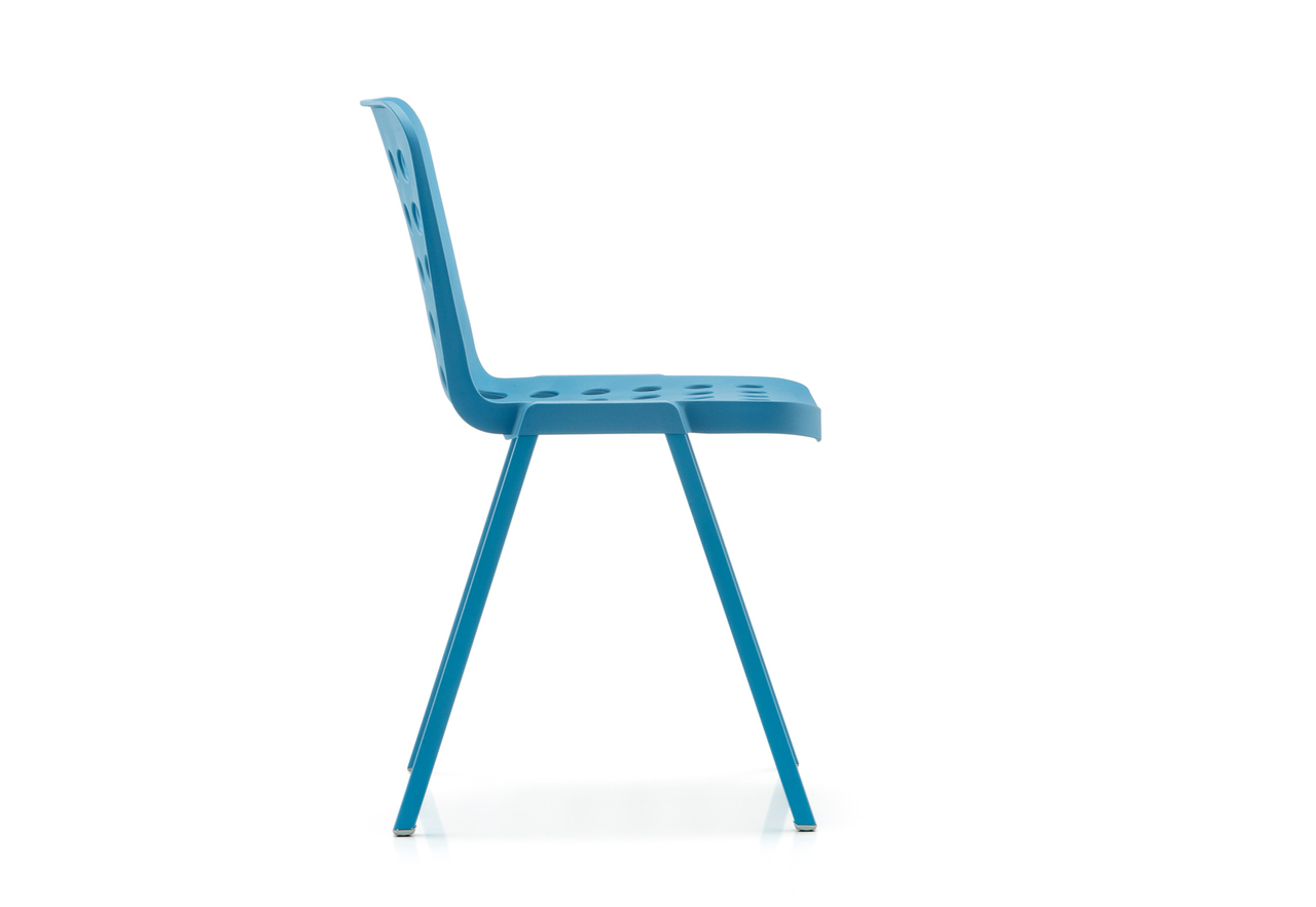 Pedrali Koi-Booki Stuhl-BL-Polypropylen blau