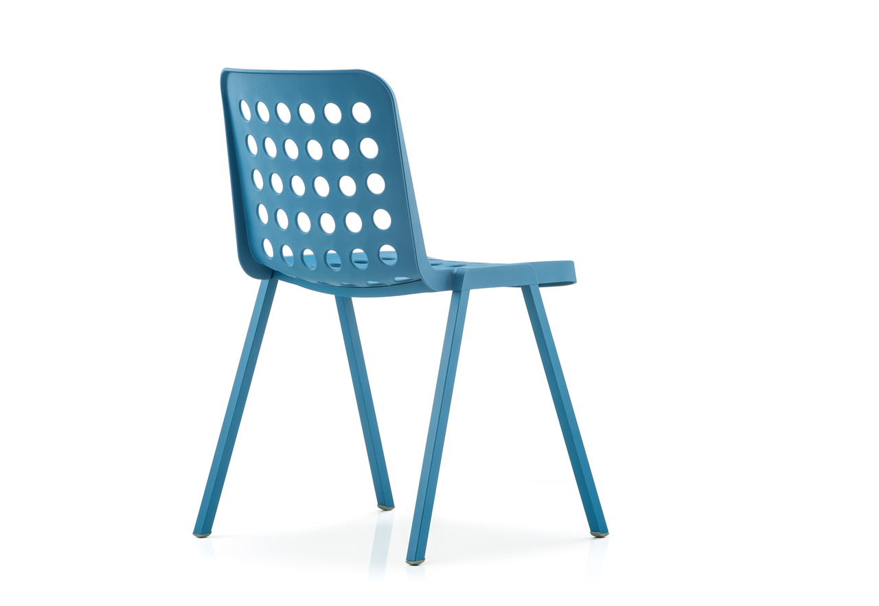 Pedrali Koi-Booki Stuhl-BL-Polypropylen blau
