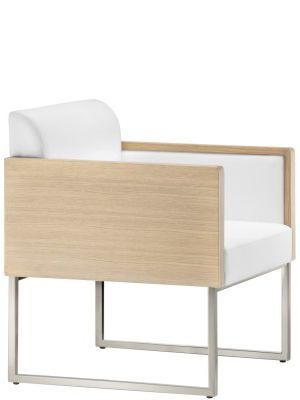 Pedrali Box Lounge 741 Sessel-H100_N1-Eichenholz gebleichte Eiche