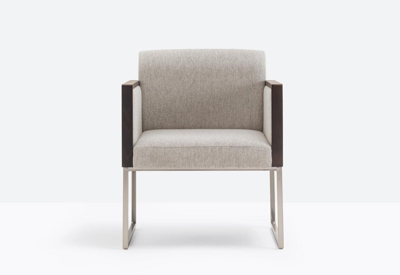 Pedrali Box Lounge 741 Sessel-H100_W-Eichenholz gebeizte Wenge