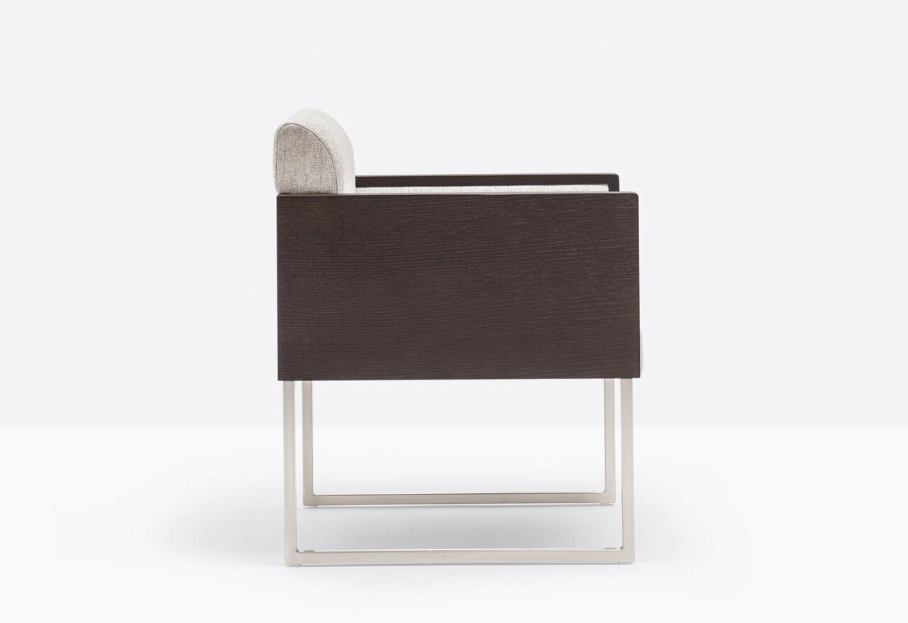Pedrali Box Lounge 741 Sessel-H100_W-Eichenholz gebeizte Wenge