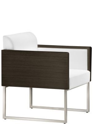 Pedrali Box Lounge 741 Sessel-H100_W-Eichenholz gebeizte Wenge
