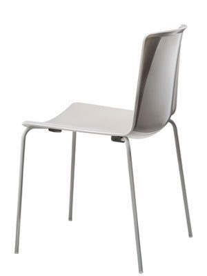Pedrali Tweet 890 Stuhl, zweifarbig-BE-BI-Polypropylen Beige-Weiss / BI-Polypropylen Weiss