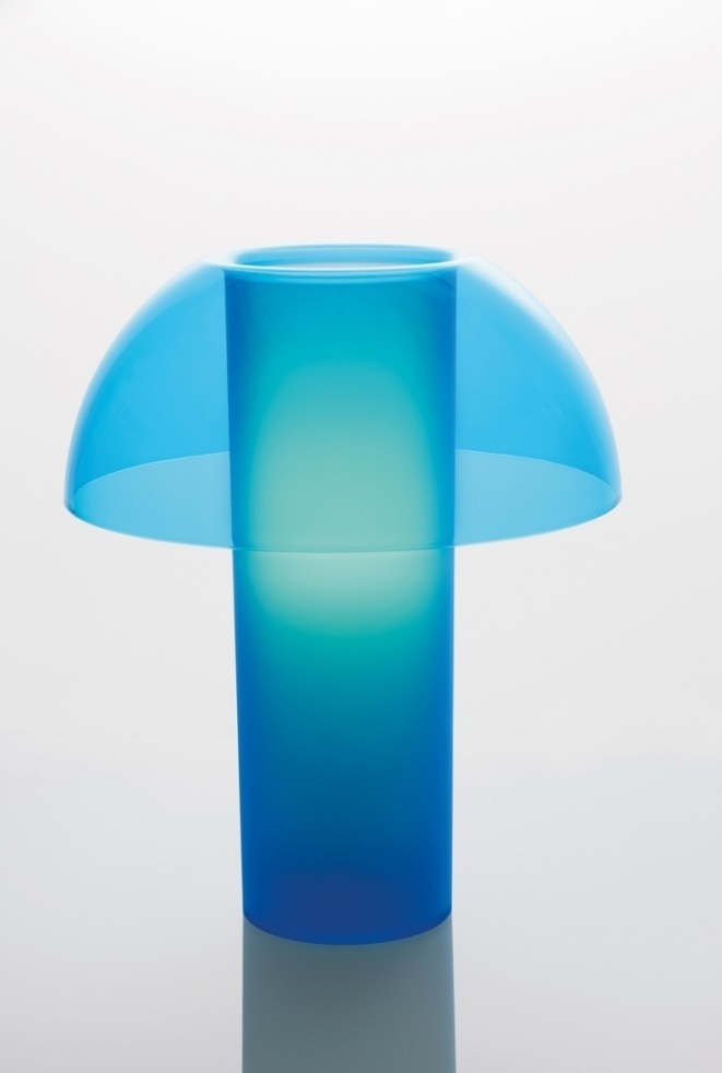 Pedrali Colette Tischleuchte-30 cm-BT-Polycarbonat Blau