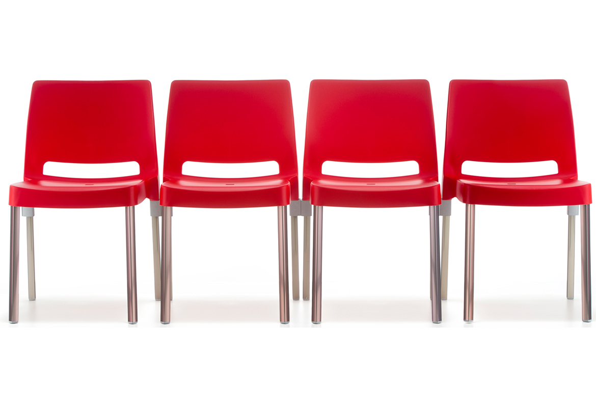 Pedrali Joi 870 Stuhl-RO-Polypropylen Rot