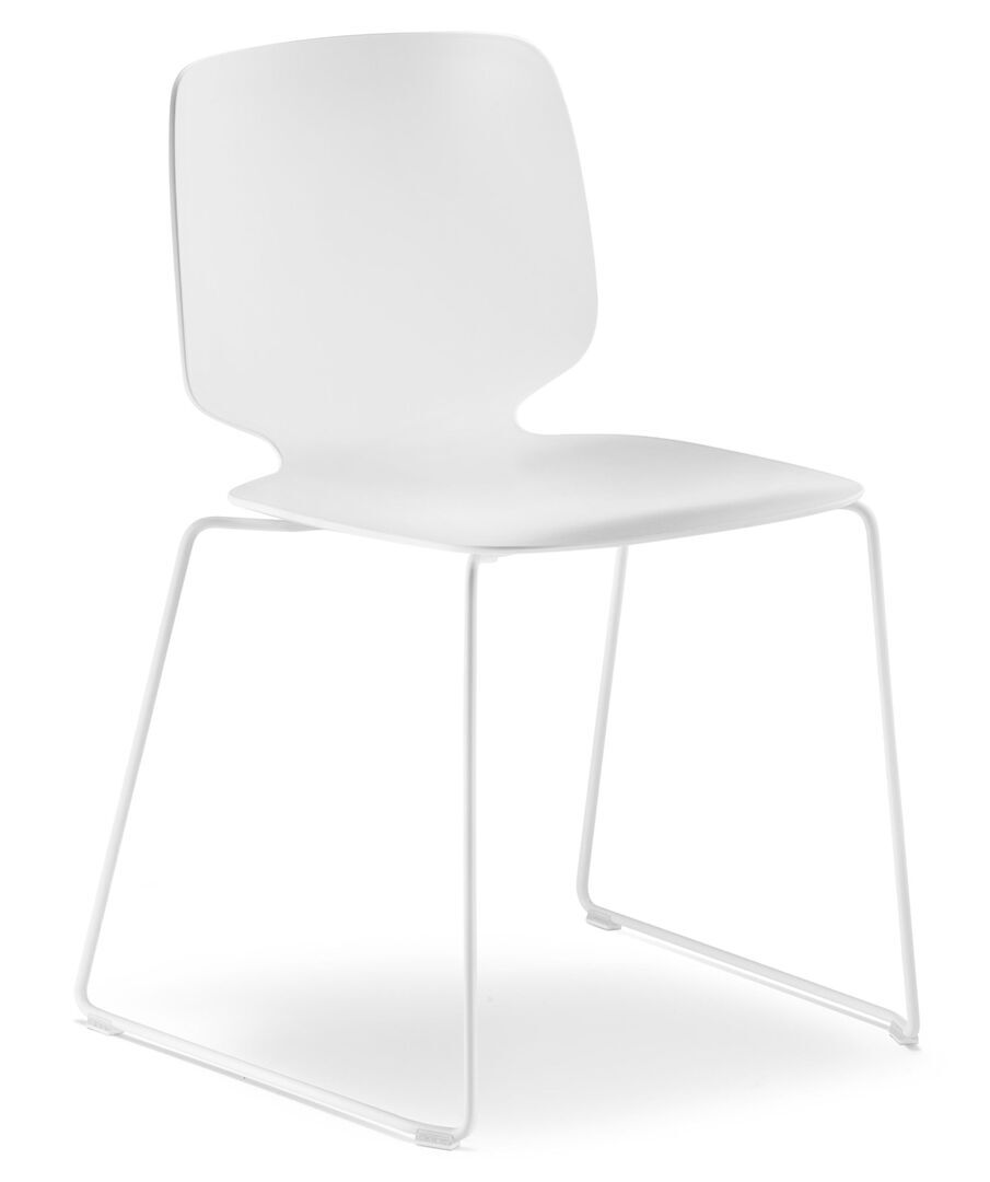 Pedrali Babila 2740 Kufenstuhl-BI-Tecnopolymer Weiss-BI-Tecnopolymer Weiss