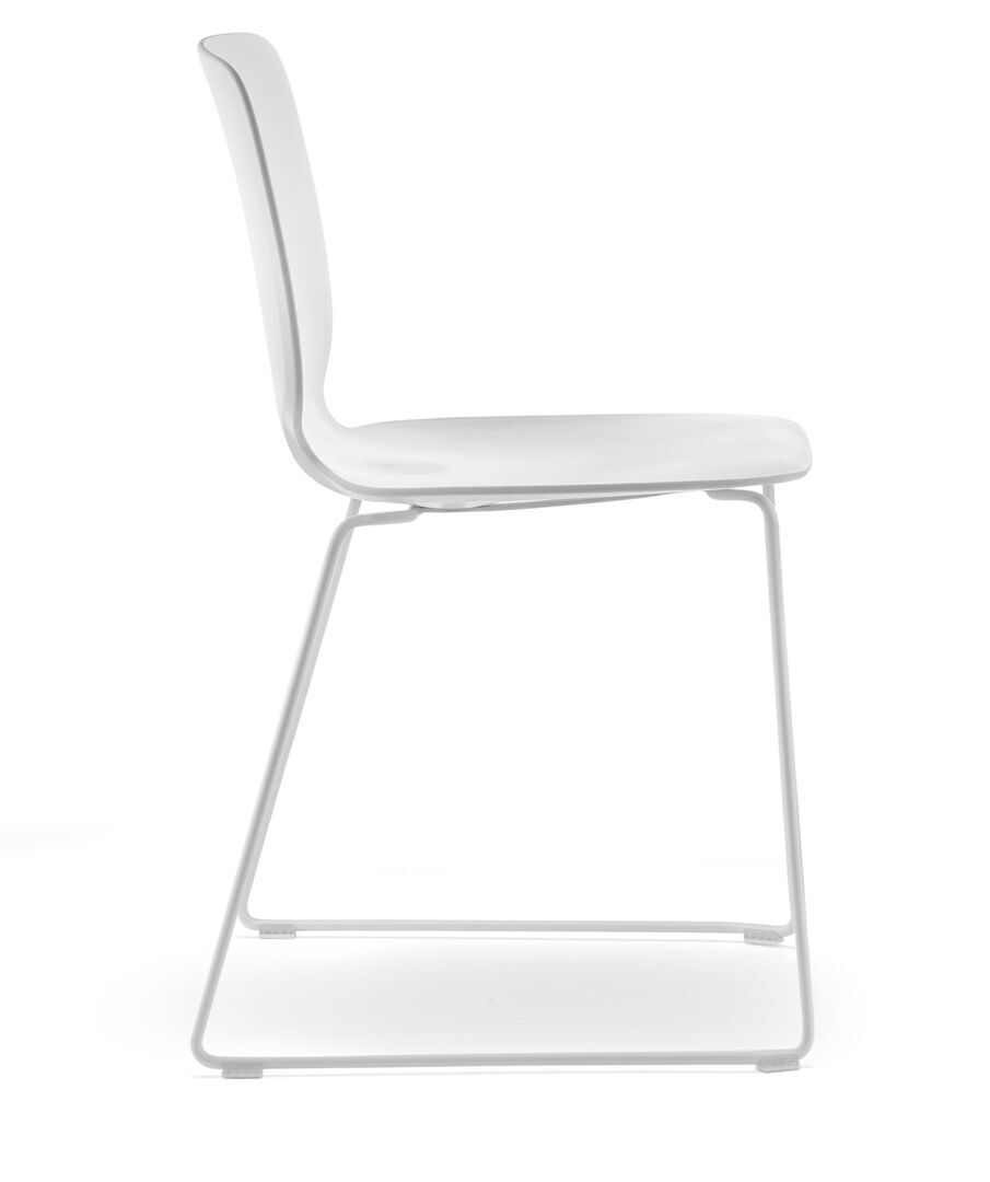 Pedrali Babila 2740 Kufenstuhl-BI-Tecnopolymer Weiss-BI-Tecnopolymer Weiss