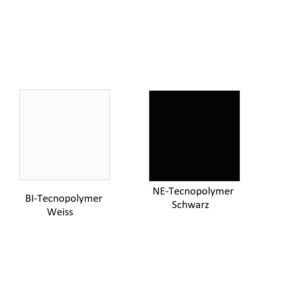 Pedrali Babila 2740 Kufenstuhl-BI-Tecnopolymer Weiss-NE-Tecnopolymer Schwarz