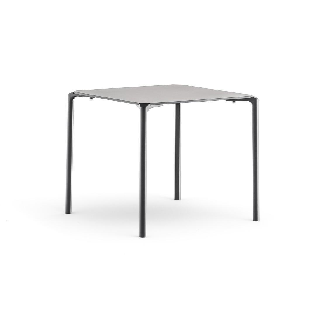 Pedrali Jump TJ Tisch-79 x 79 cm-COM-nero-Kompaktplatte Schwarz