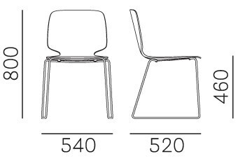 Pedrali Babila 2720 Kufenstuhl