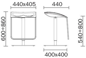 Pedrali Arod 570 Barhocker