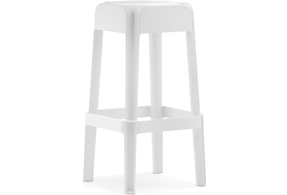 Pedrali Rubik 580 Barhocker-BI-Polycarbonat Weiss