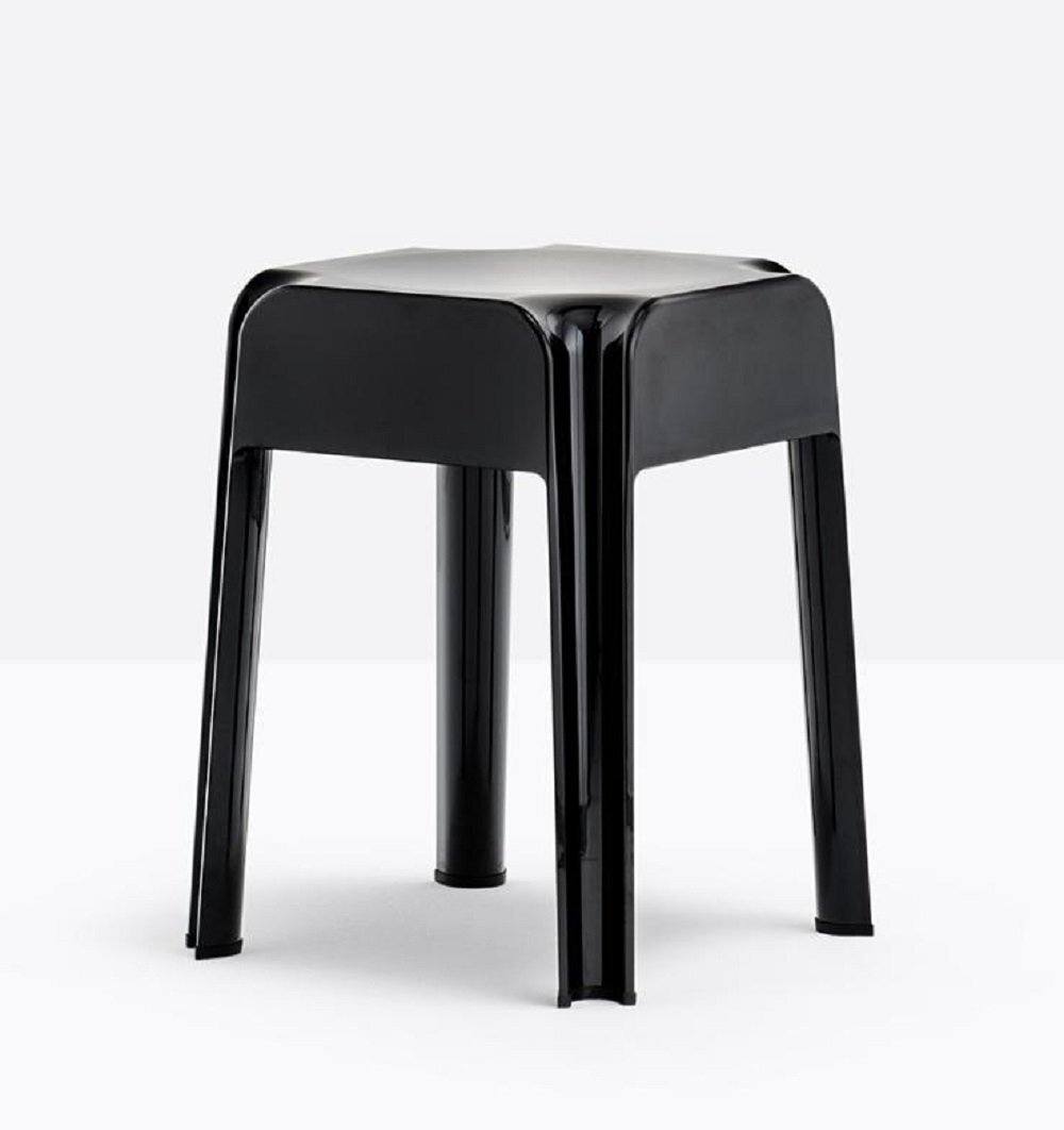 Pedrali Rubik 583 Hocker-NE-Polycarbonat Schwarz