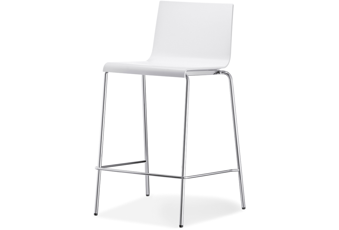 Pedrali Kuadra 1112 Barhocker-BI-Tecnopolymer Weiss