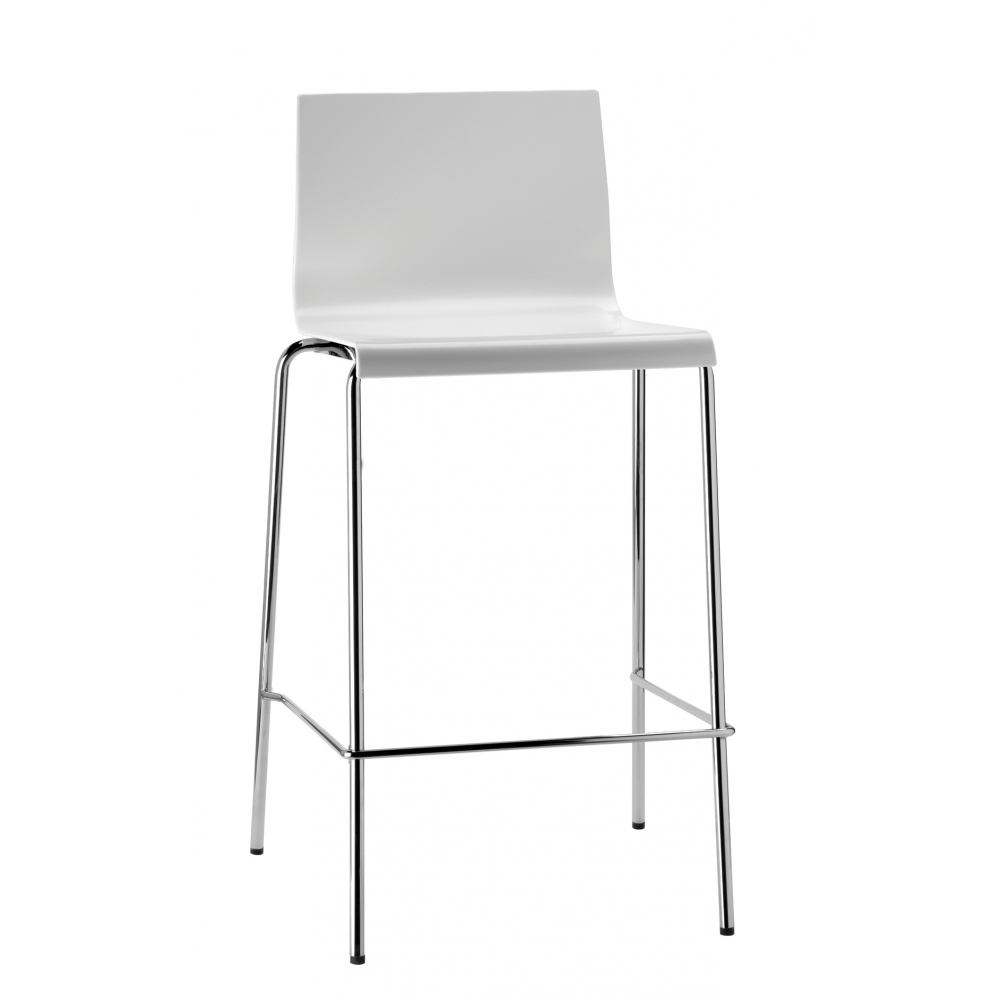 Pedrali Kuadra 1112 Barhocker-BI-Tecnopolymer Weiss