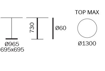 Pedrali Ypsilon 4795 Tisch