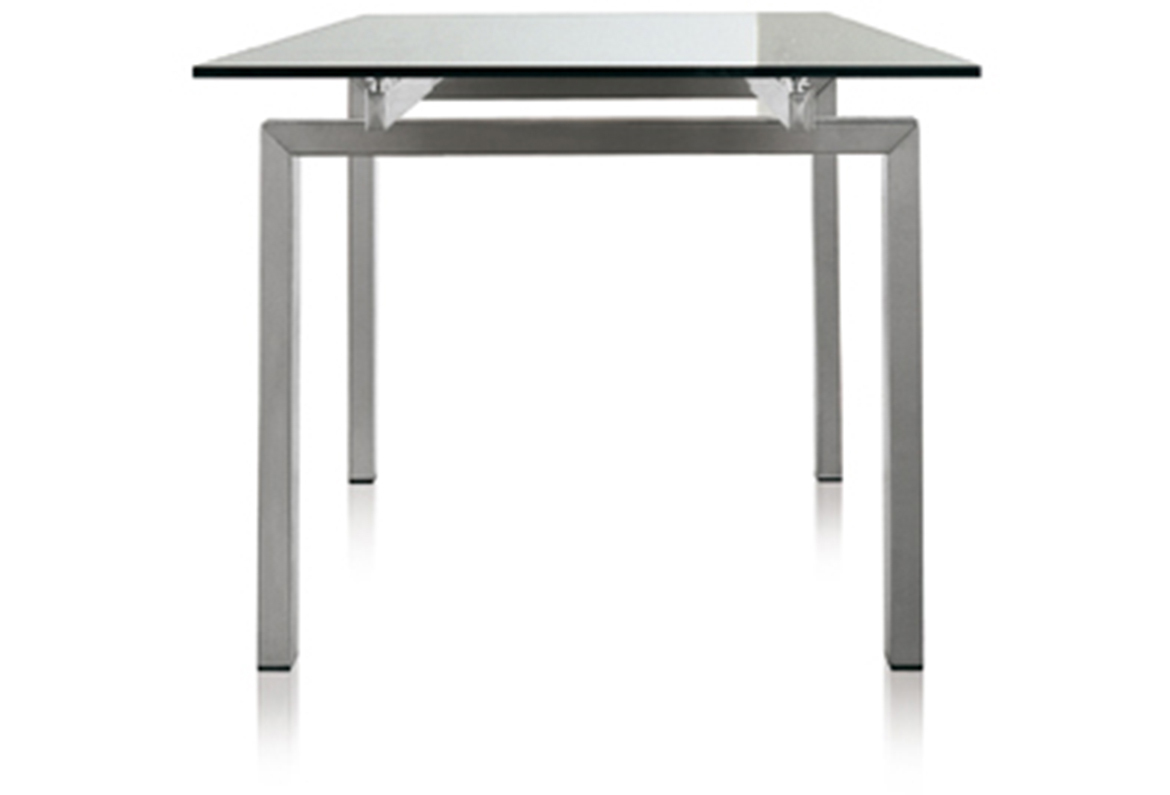 Pedrali Magic TM Tisch-L 200 x T 90 cm-TRA-Glasplatte Transparent