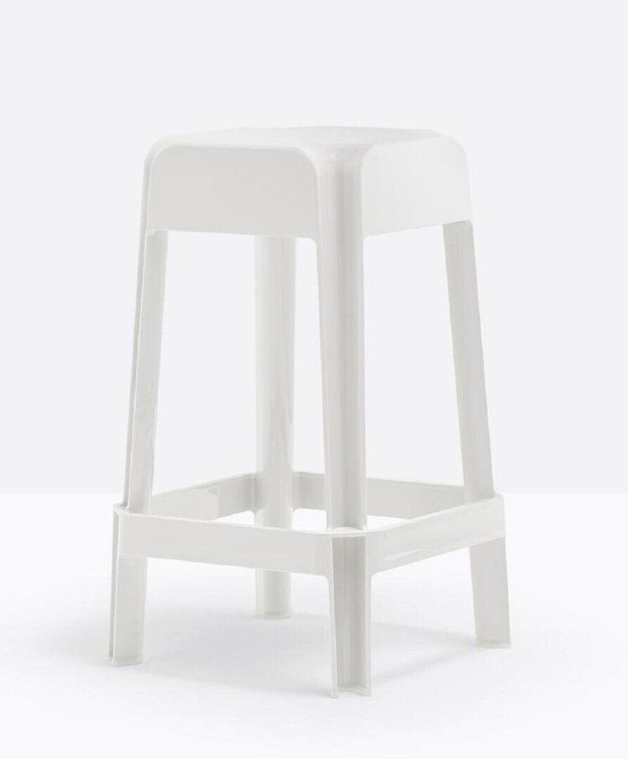 Pedrali Rubik 582 Barhocker-BI-Polycarbonat Weiss