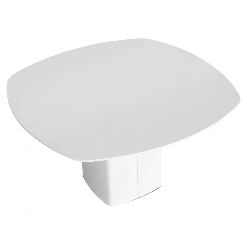Pedrali Aero TAE Tisch-L 130 x T 130 cm-BI300 Weiss Stahl-CFC_BI Weiss Kompaktplatte