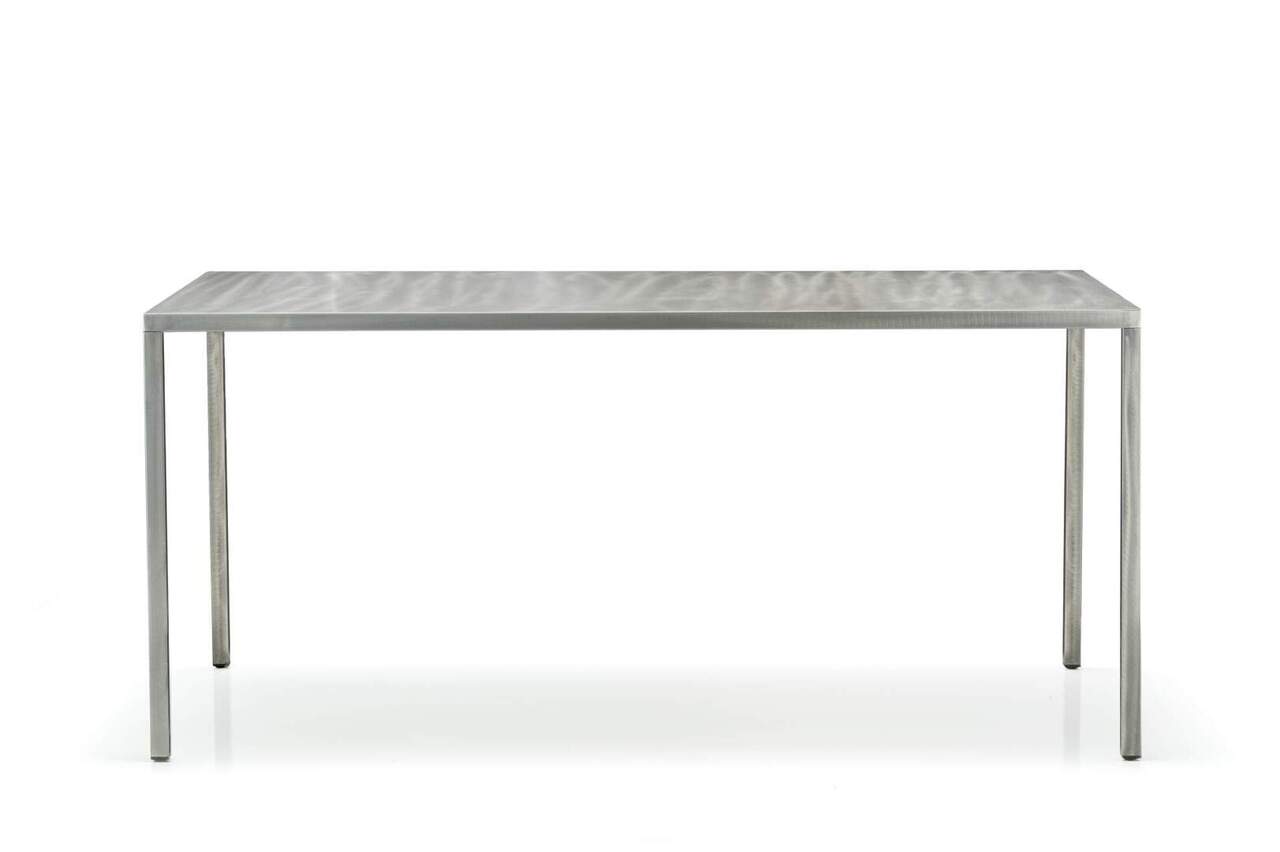 Pedrali Fabbrico TFA Tisch-L 160 x T 80 cm-TR-Stahl Transparent