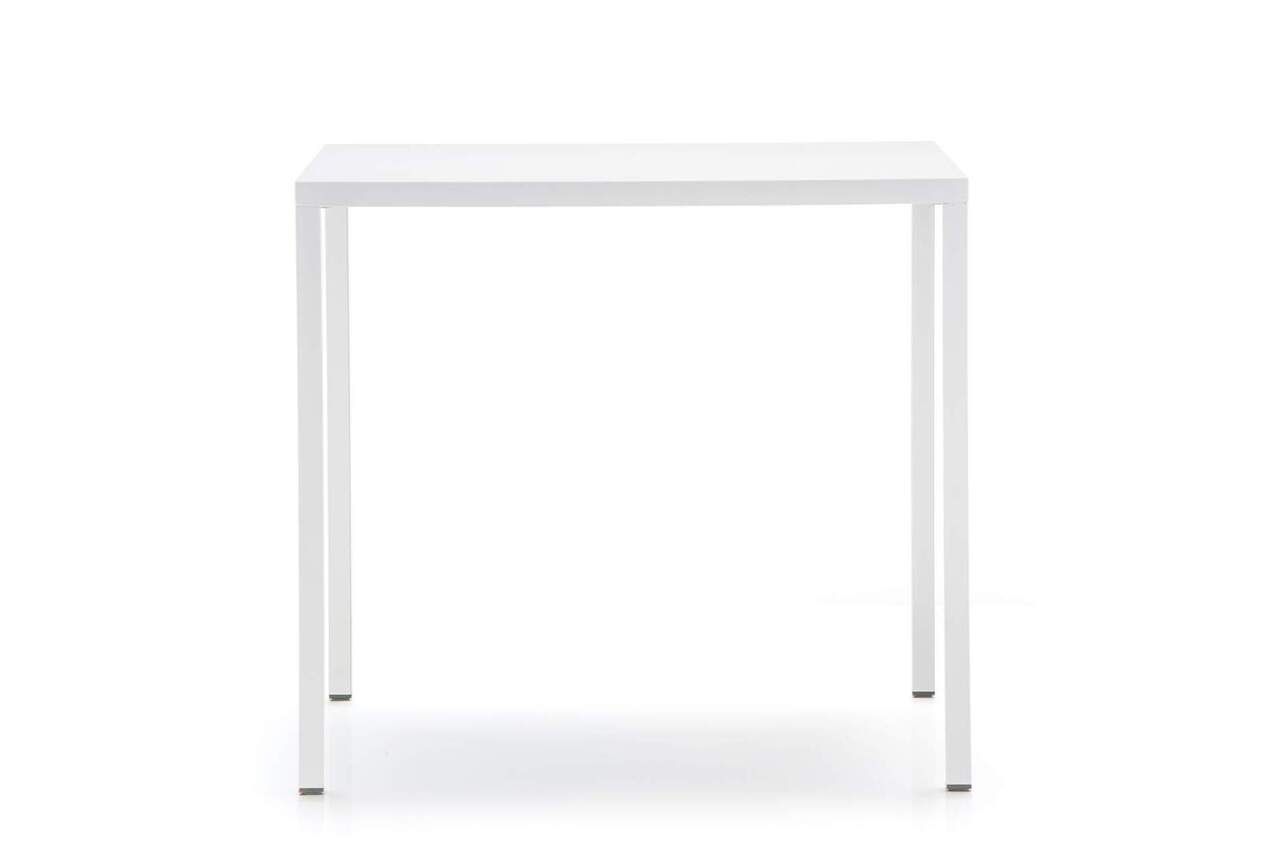 Pedrali Fabbrico TFA Tisch-L 80 x T 80 cm-BI100E-Stahl Weiss