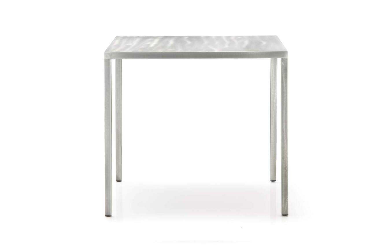 Pedrali Fabbrico TFA Tisch-L 80 x T 80 cm-TR-Stahl Transparent