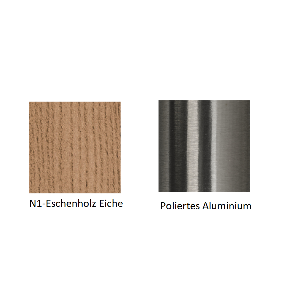 Pedrali Babila 2702 Barhocker-N1-Eschenholz Eiche-Poliertes Aluminium