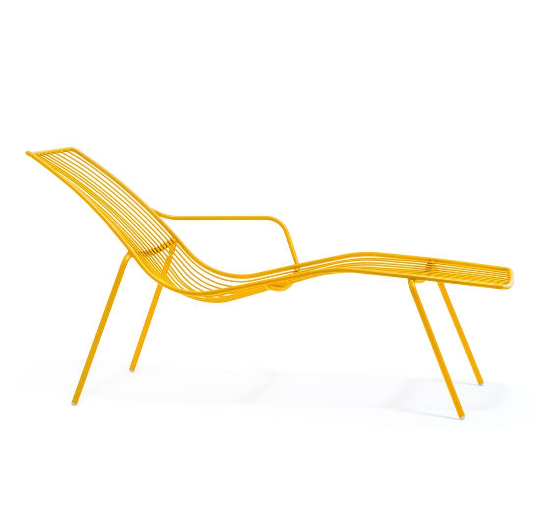 Pedrali Nolita Chaise Longue-GI100E-Stahl Gelb