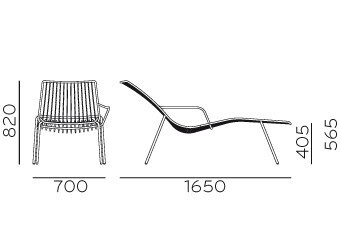 Pedrali Nolita Chaise Longue