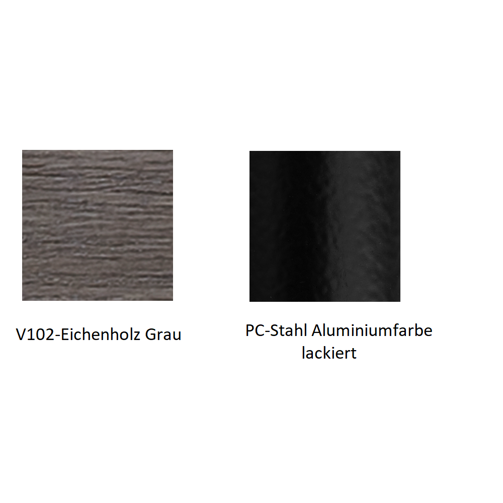 Pedrali Inga S Barhocker-PC-Stahl Aluminiumfarbe lackiert-V102-Eichenholz Grau-67 cm