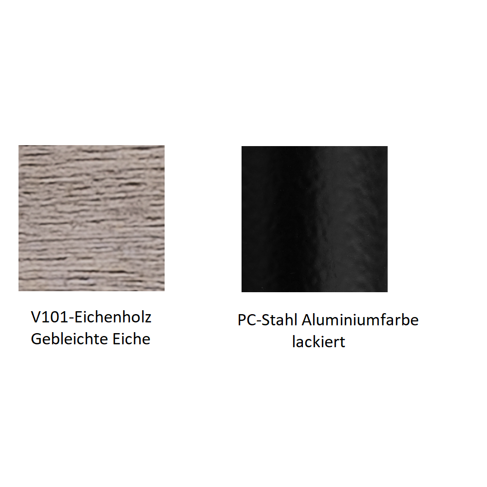 Pedrali Inga S Barhocker-PC-Stahl Aluminiumfarbe lackiert-V101-Eichenholz Gebleichte Eiche-67 cm