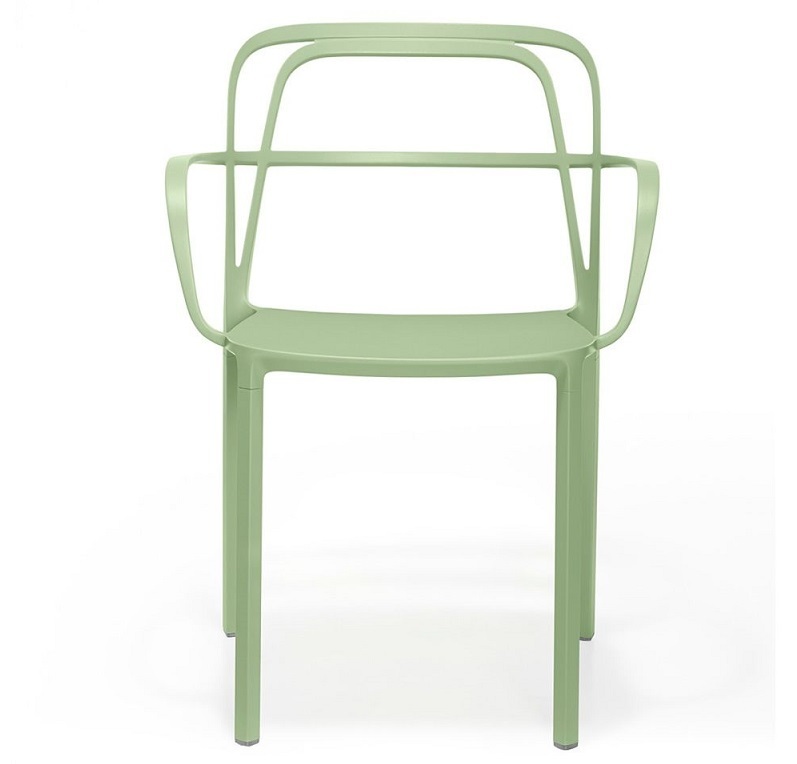 Pedrali Intrigo Stuhl-VE600E-Aluminium Grün